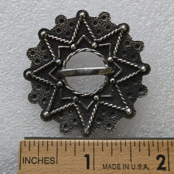 Vintage Nordic Sterling Silver Brooch Solje - Picture 4 of 8